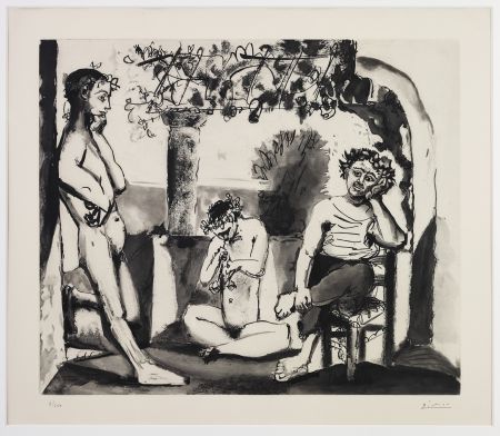 Aguatinta Picasso - Bacchanales