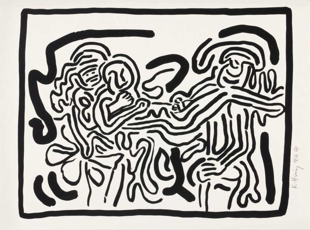 Serigrafía Haring - Bad Boys