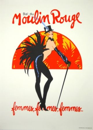 Serigrafía Gruau - Bal du Moulin Rouge 