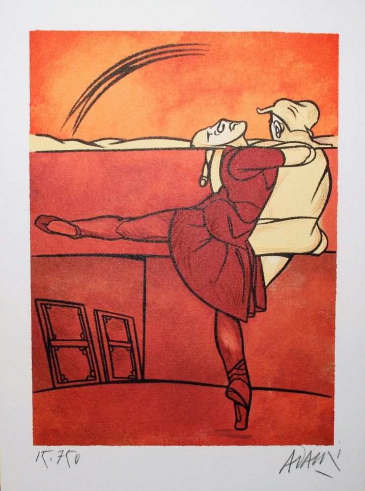 Litografía Adami - Ballet, ca.