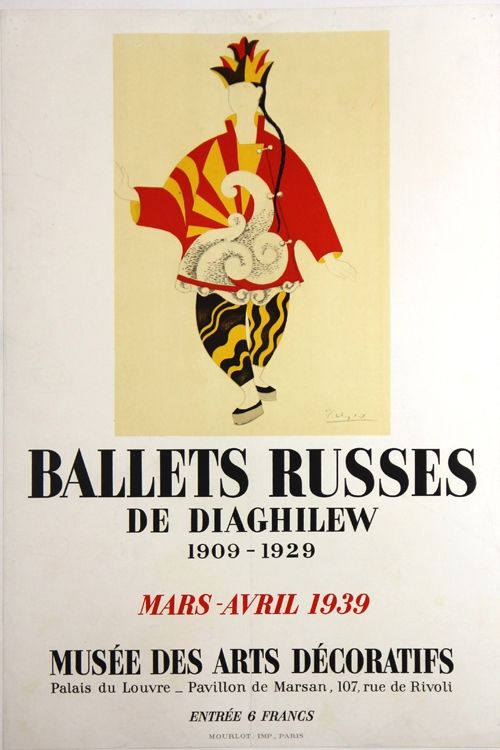 Litografía Picasso - Ballets Russes de Diaghilew  Musee des Arts Decoratifs