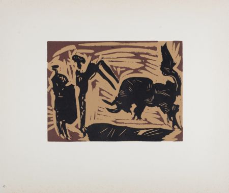 Linograbado Picasso (After) - Banderilles, 1962