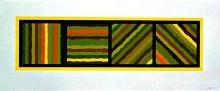 Sin Técnico Lewitt - Bands Not Straight in Four Directions (yellow)