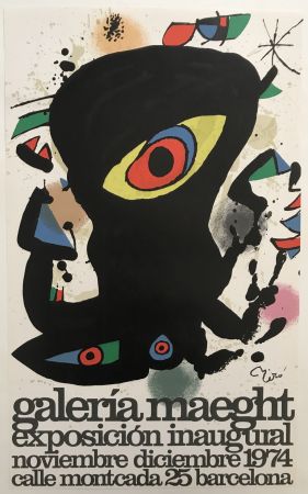 Cartel Miró - Barcelona / Exposicion inaugural Galeria Maeght