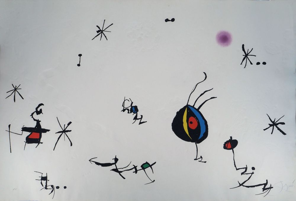 Grabado Miró - Barcelona Suite n°10