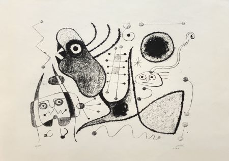 Litografía Miró - Barcelone XXXXIX (M. 54)