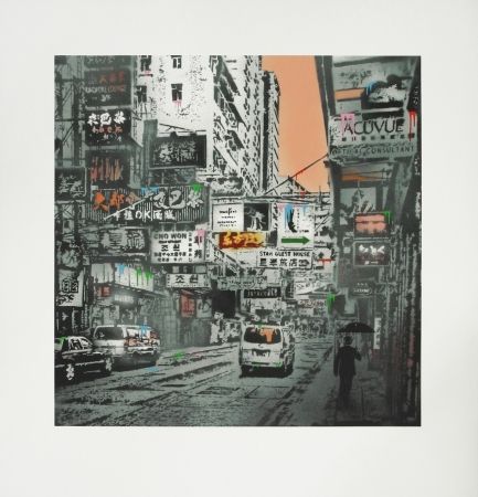 Serigrafía Walker - Basking in the glory - Hong Kong Street Scene #1