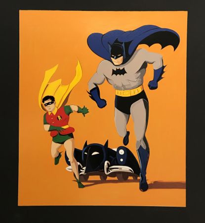 Serigrafía Ramos - Batman, Robin and Batmobile (Deluxe Edition)