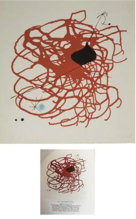 Litografía Miró - Battement