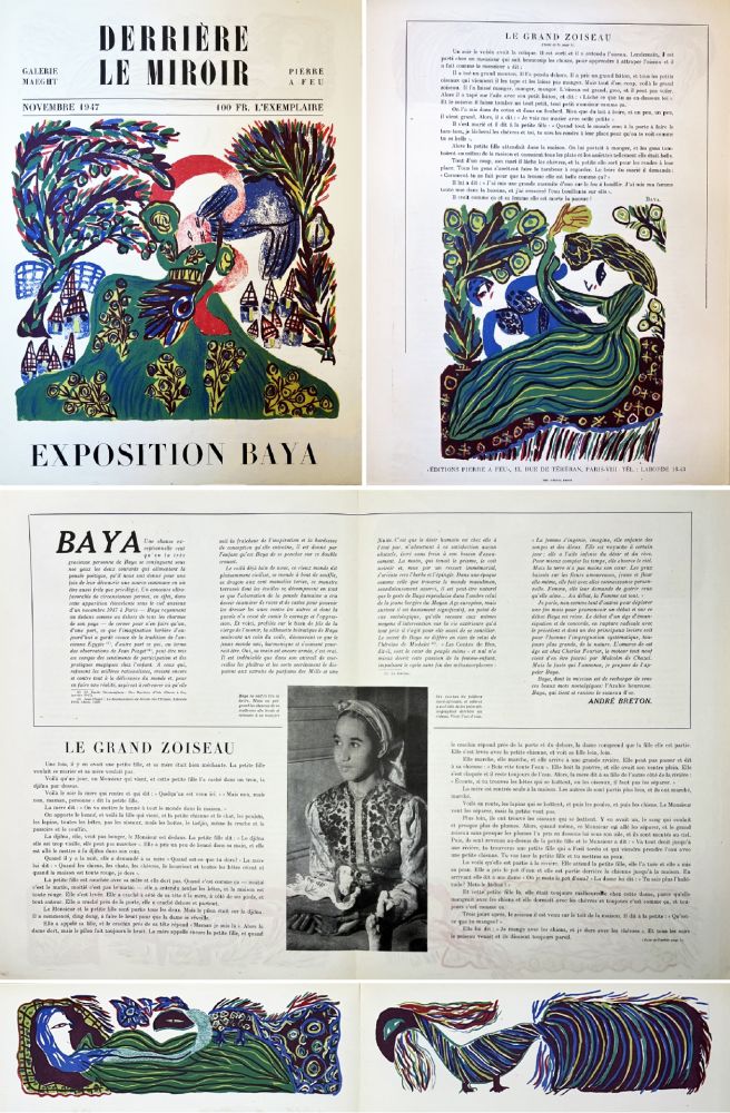 Libro Ilustrado Baya - BAYA. 6 lithographies en couleurs (Derrière le Miroir pour l'exposition de 1947 à la Galerie Maeght).