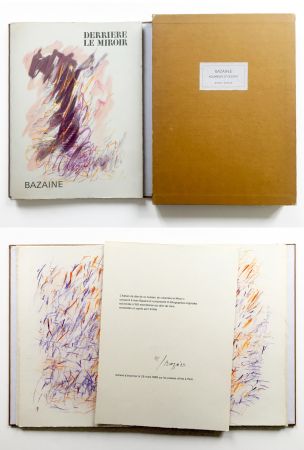 Libro Ilustrado Bazaine - BAZAINE AQUARELLES ET DESSINS. Derrière le miroir, n° 170.‎ 1968. TIRAGE DE LUXE SIGNÉ.