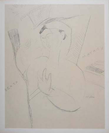 Litografía Modigliani - Beata Matrex
