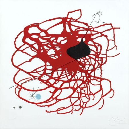Litografía Miró - Beats (M.568)