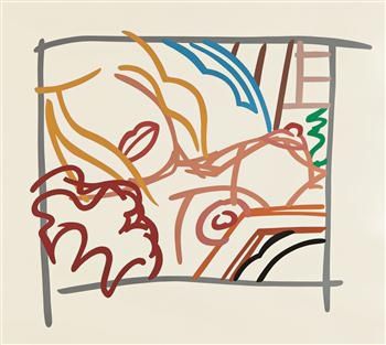 Serigrafía Wesselmann - Bedroom Blonde Doodle with Photo