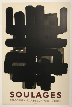 Litografía Soulages - Berggruen (Lithograph No. 3)