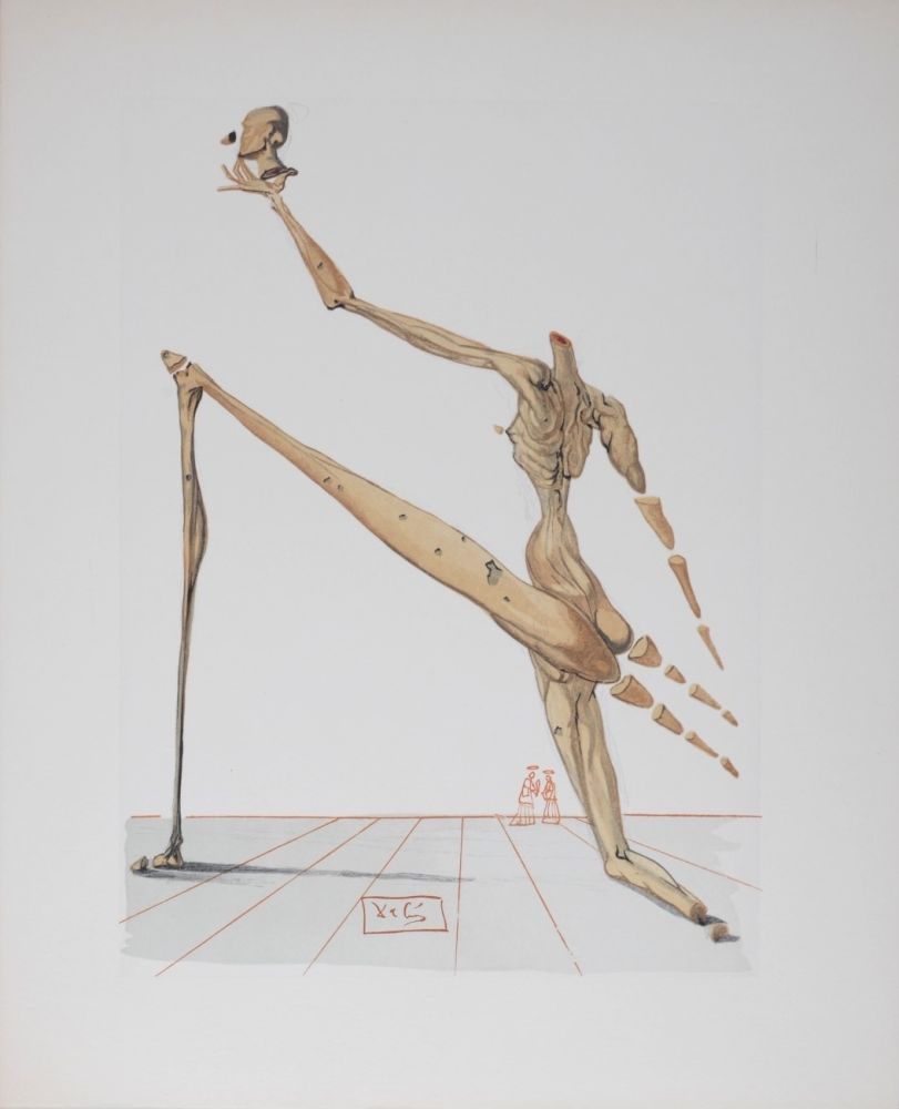 Litografía Dali - Bertrand de Born