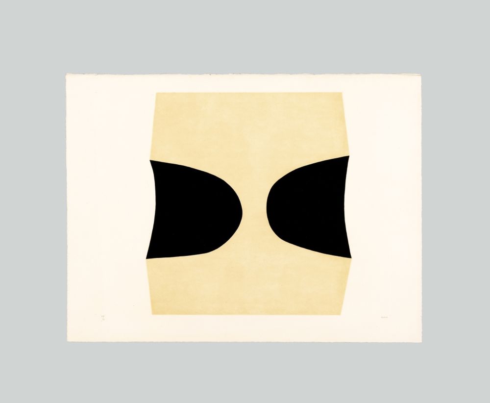 Grabado Burri - Bianchi e neri I-C