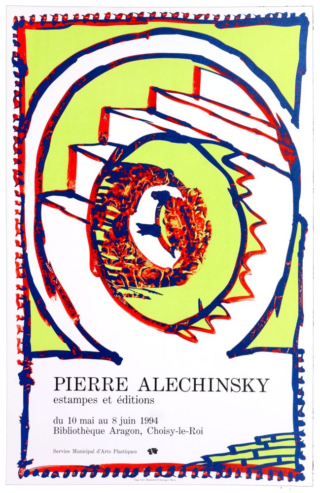 Cartel Alechinsky - Bibliothèque Aragon