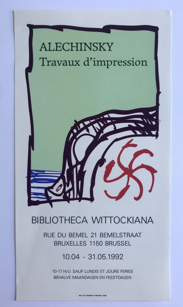 Cartel Alechinsky - Bibliothèque Wittockiana / Bruxelles