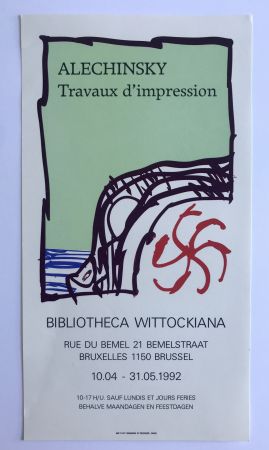 Cartel Alechinsky - Bibliothèque Wittockiana / Bruxelles