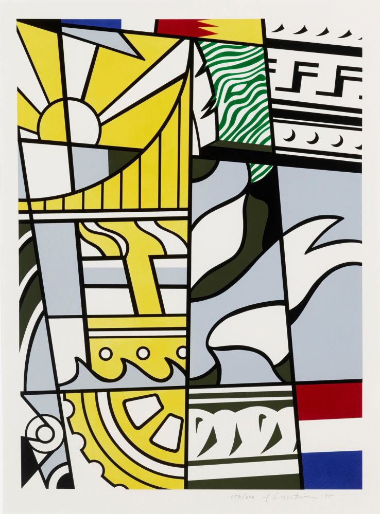 Litografía Lichtenstein - Bicentennial