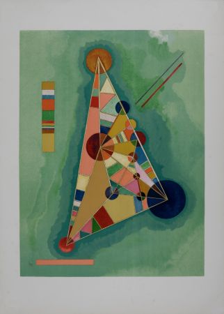Litografía Kandinsky (After) - Bigarrure dans le triangle, 1965