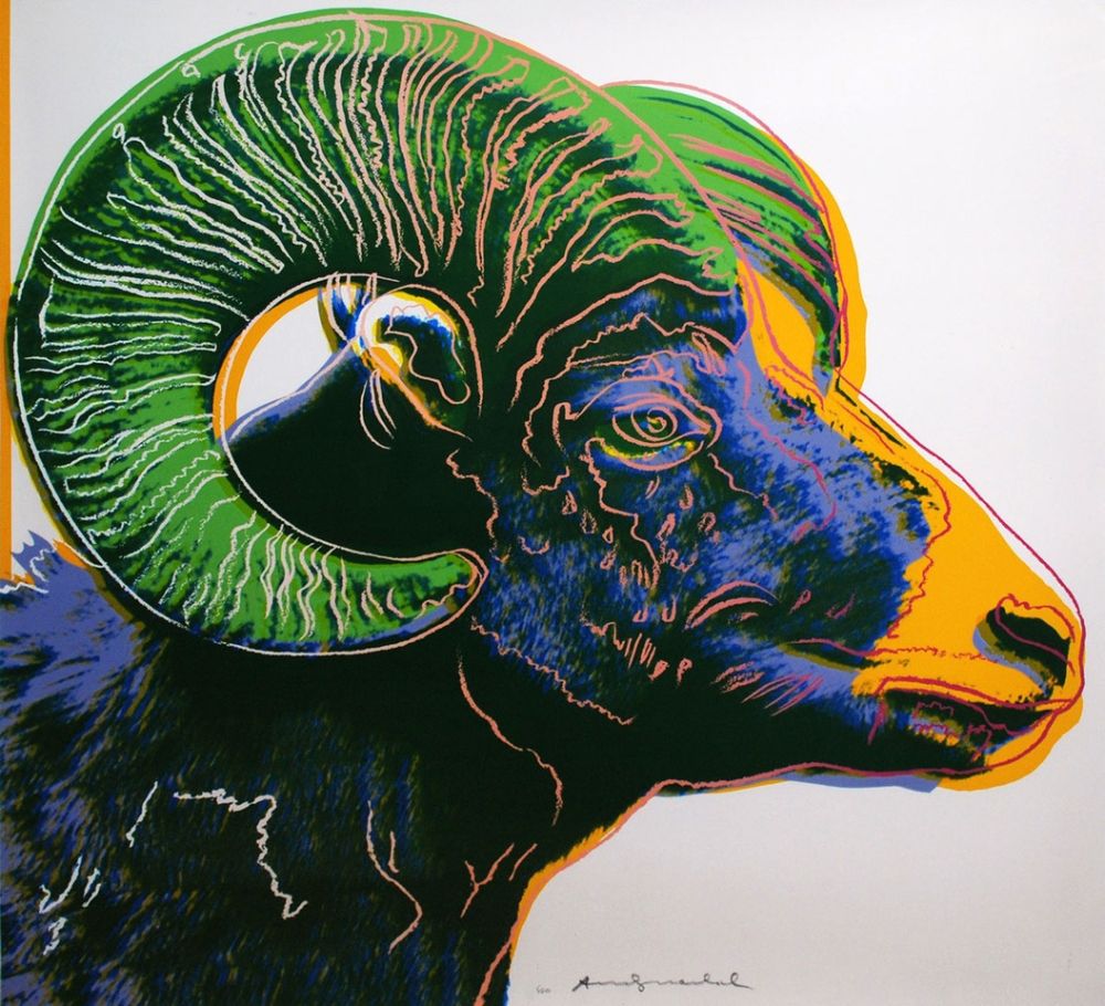 Serigrafía Warhol - Bighorn Ram (FS II.302)