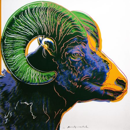 Serigrafía Warhol - Bighorn Ram (FS II.302)