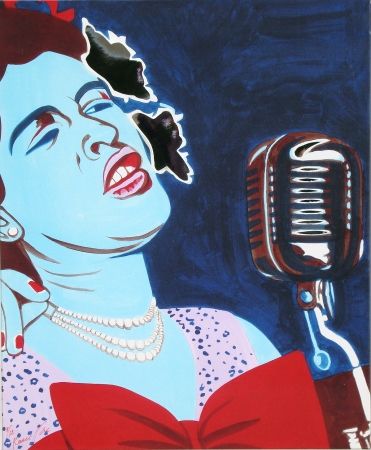 Serigrafía Rancillac - Billie Holiday