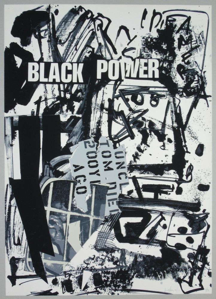 Litografía Vedova - Black power