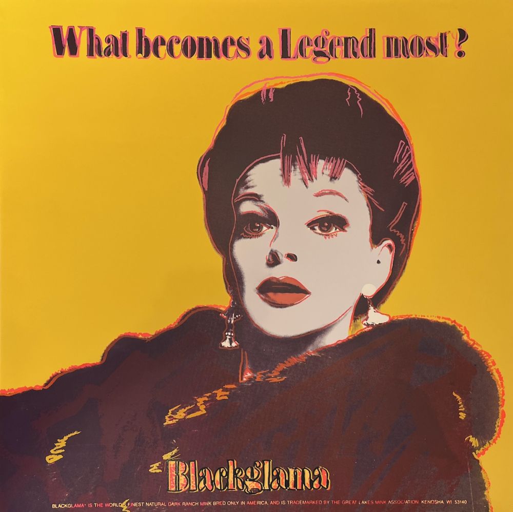 Serigrafía Warhol - Blackglama (Judy Garland) Trial Proof