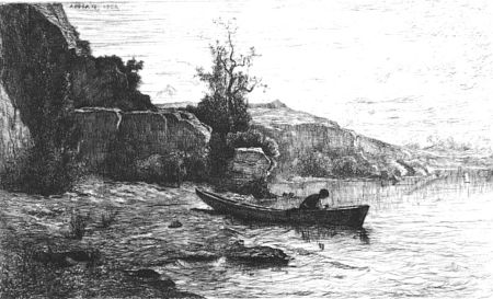 Aguafuerte Appian - Bords du lac du Bourget