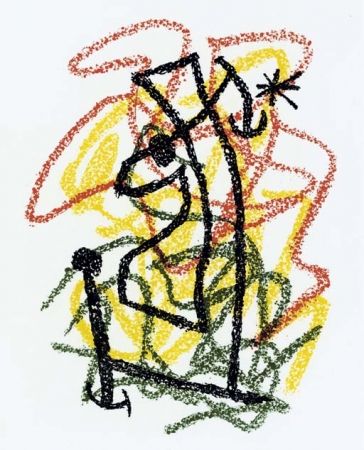 Litografía Miró - Bouquet de Rêves pour Neila