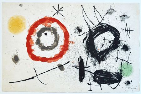 Litografía Miró - Bouquet de rêves pour Neila, XI 