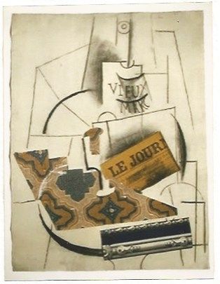 Litografía Picasso - Bouteille de Vieux Marc
