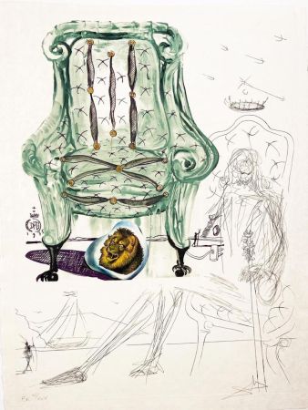 Litografía Dali - Breathing Pneumatic Chair