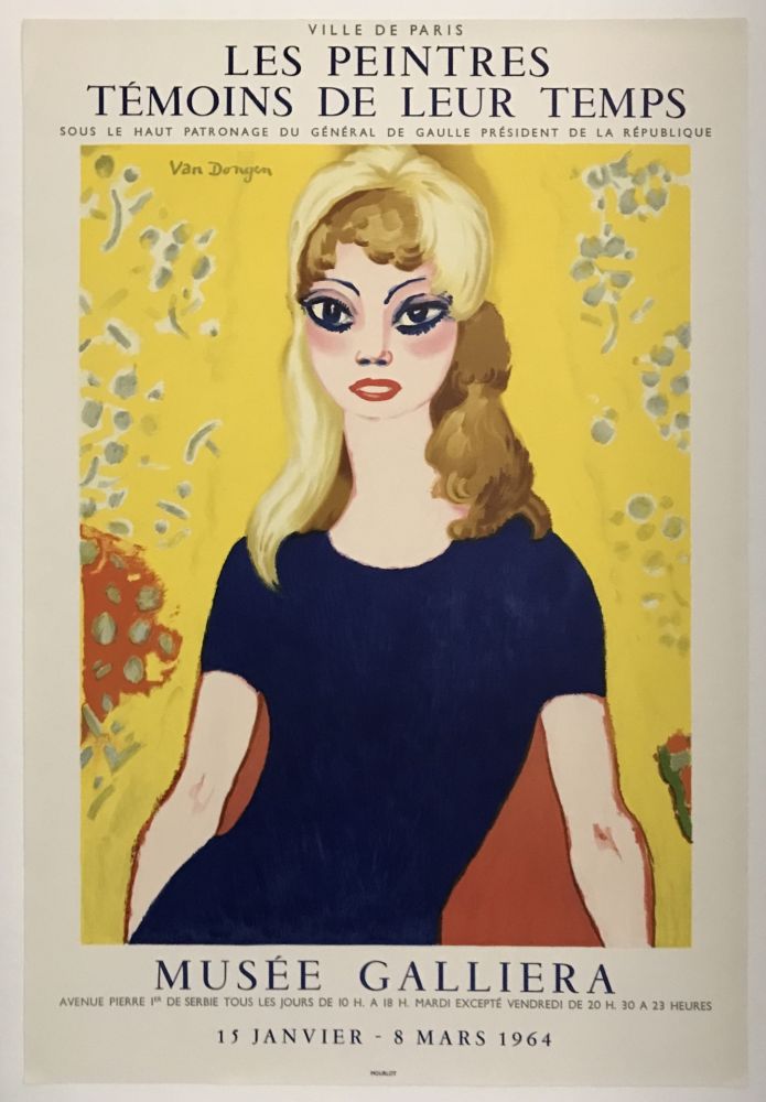 Litografía Van Dongen - Brigitte Bardot