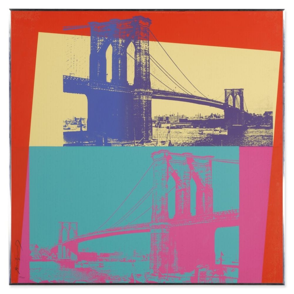Serigrafía Warhol - Brooklyn Bridge 