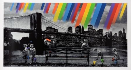 Serigrafía Roamcouch - Brooklyn Bridge - Mono