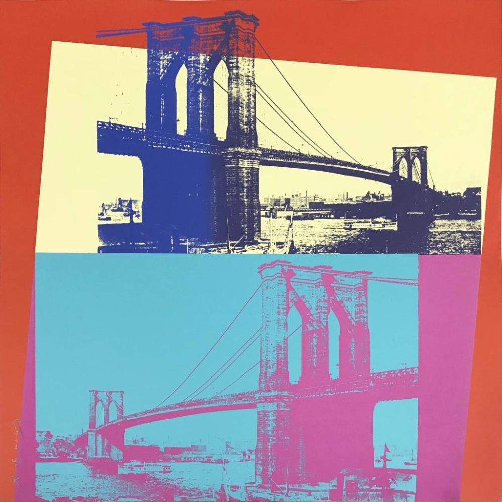 Serigrafía Warhol - Brooklyn Bridge, II.290