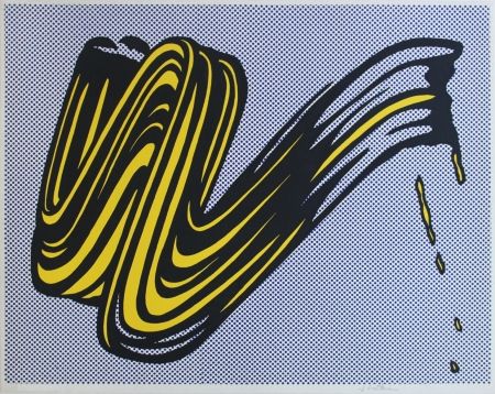 Serigrafía Lichtenstein - Brushstroke Corlett II 5