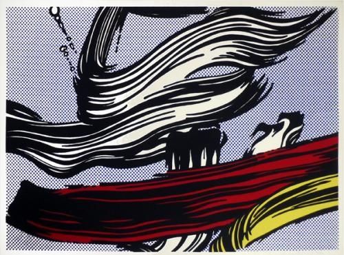 Serigrafía Lichtenstein - Brushstrokes