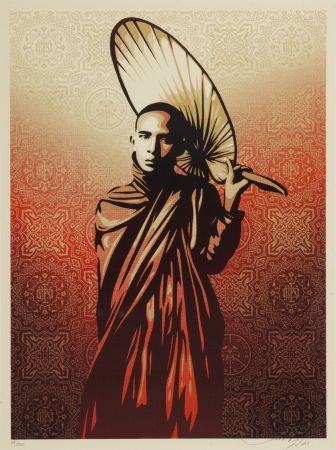 Serigrafía Fairey - Burmese Monk