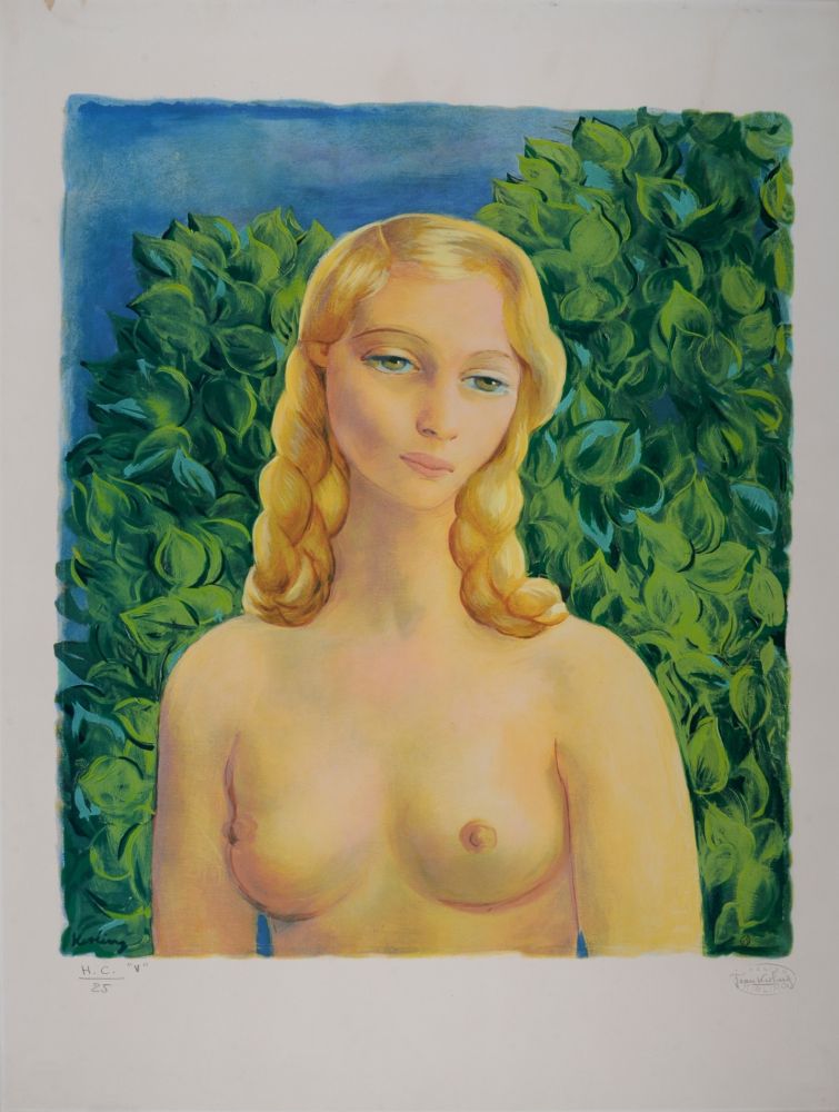 Sin Técnico Kisling - Buste d'Eve, 1951