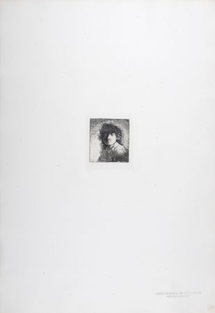 Heliograbado Rembrandt - Buste d'homme a cheveux crépus