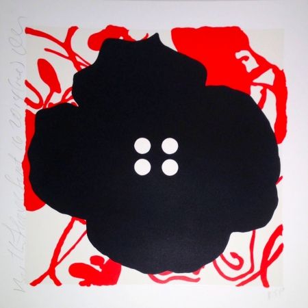 Serigrafía Sultan - Button Flower Red