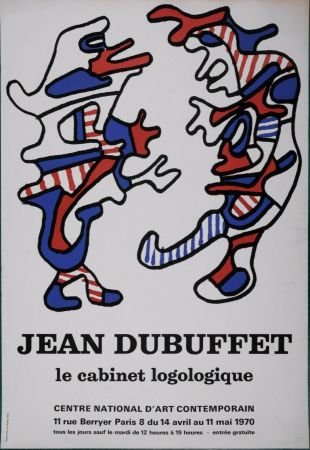 Litografía Dubuffet - Cabinet Logologique National Contemporary Art Center, 1971