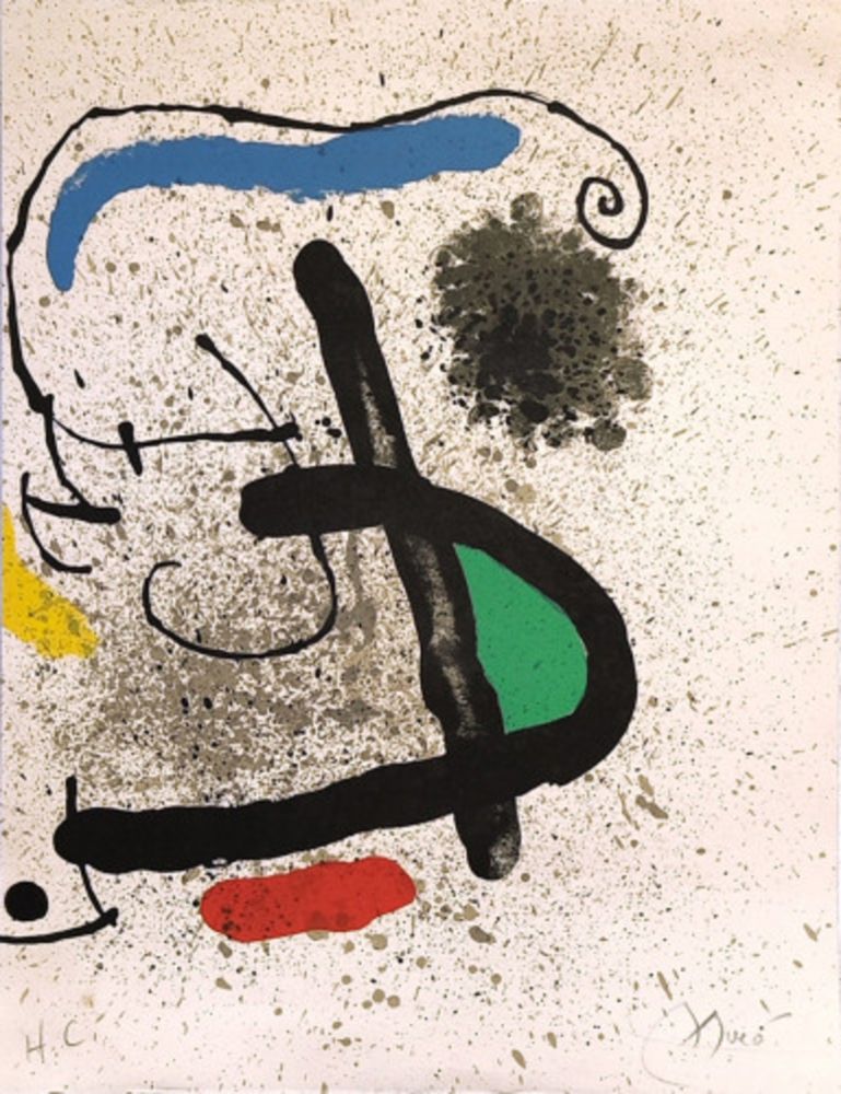 Litografía Miró - Cahier d'ombres
