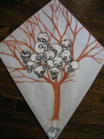 Serigrafía Toledo - Calavera tree kite 