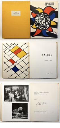 Libro Ilustrado Calder - CALDER OISELEUR DU FER. DERRIÈRE LE MIROIR N° 156 DE LUXE SIGNÉ. 9 lithographies (1966).